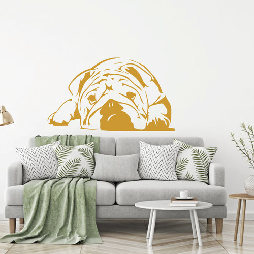muursticker Bulldog muursticker Bulldog