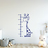 Muursticker giraffe met groeimeter Muursticker giraffe met groeimeter