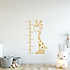 Muursticker giraffe met groeimeter Muursticker giraffe met groeimeter