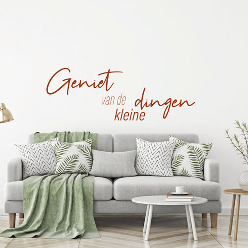 Muursticker Geniet van de kleine dingen Muursticker Geniet van de kleine dingen