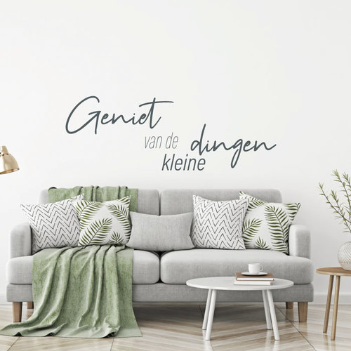 Muursticker Geniet van de kleine dingen Muursticker Geniet van de kleine dingen