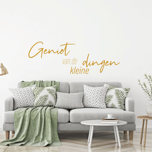 Muursticker Geniet van de kleine dingen Muursticker Geniet van de kleine dingen