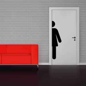 Toilet sticker vrouwen wc Toilet sticker vrouwen wc