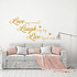 Muursticker Love laugh live Muursticker Love laugh live