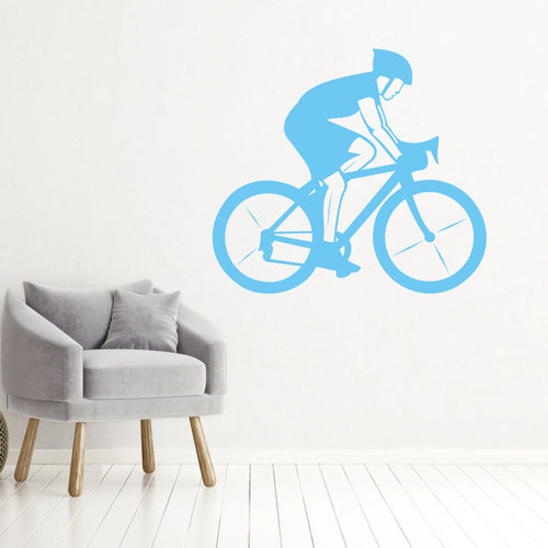 Muursticker wielrenner Muursticker wielrenner
