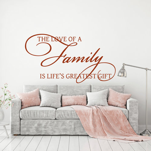 Muursticker the love of a family is life's greatest gift Muursticker the love of a family is life's greatest gift