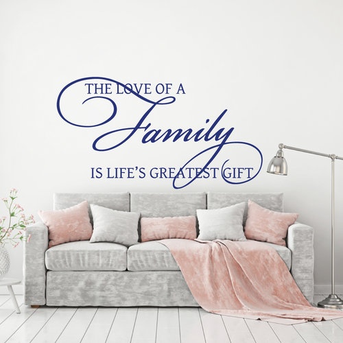 Muursticker the love of a family is life's greatest gift Muursticker the love of a family is life's greatest gift
