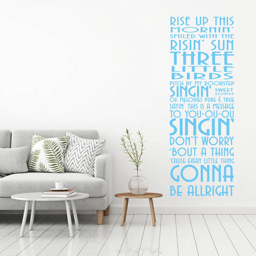 Muursticker rise up this mornin smiled with the rising sun Muursticker rise up this mornin smiled with the rising sun