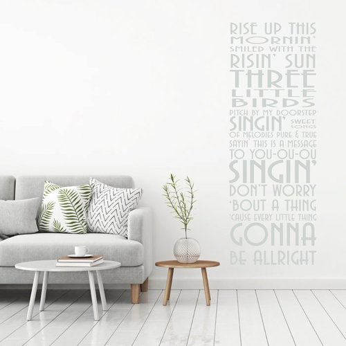 Muursticker rise up this mornin smiled with the rising sun Muursticker rise up this mornin smiled with the rising sun