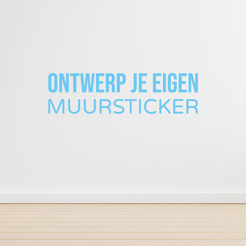 Ontwerp je eigen muursticker Ontwerp je eigen muursticker