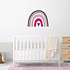 Muursticker regenboog met stippen en hartje Muursticker regenboog met stippen en hartje
