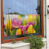 Raamfolie roze tulp