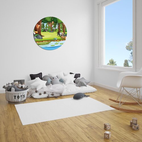 Muurcirkel Dieren in de Wildernis Muurcirkel Dieren in de Wildernis