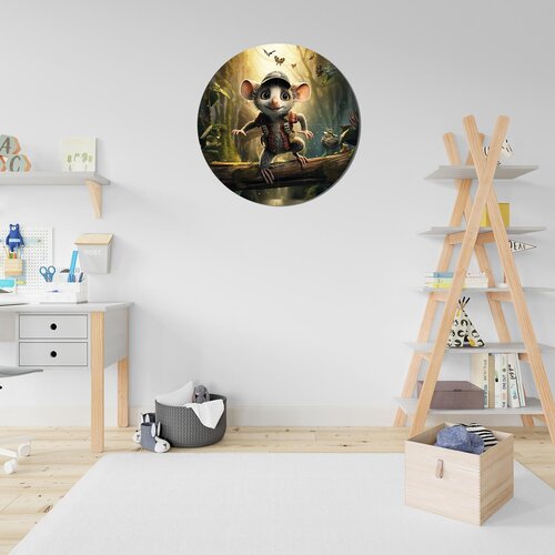 Muurcirkel Muis in de Jungle Muurcirkel Muis in de Jungle