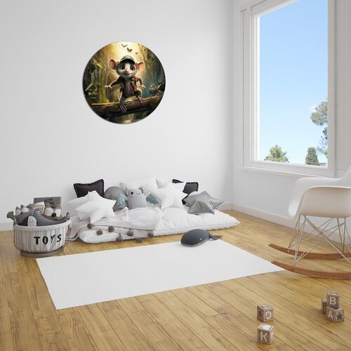 Muurcirkel Muis in de Jungle Muurcirkel Muis in de Jungle