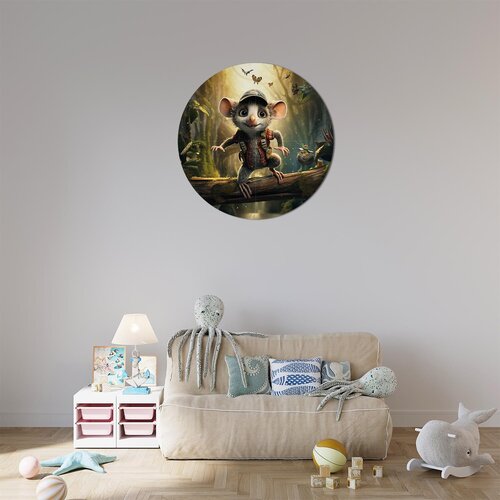 Muurcirkel Muis in de Jungle Muurcirkel Muis in de Jungle