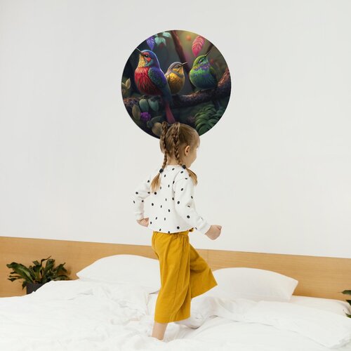 Muurcirkel 3 vogels Muurcirkel 3 vogels