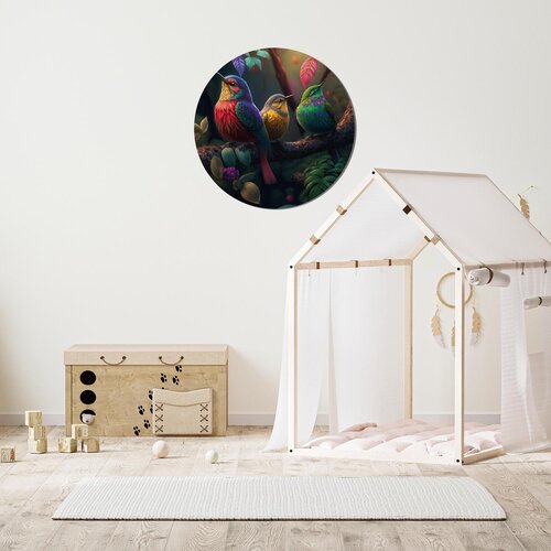 Muurcirkel 3 vogels Muurcirkel 3 vogels