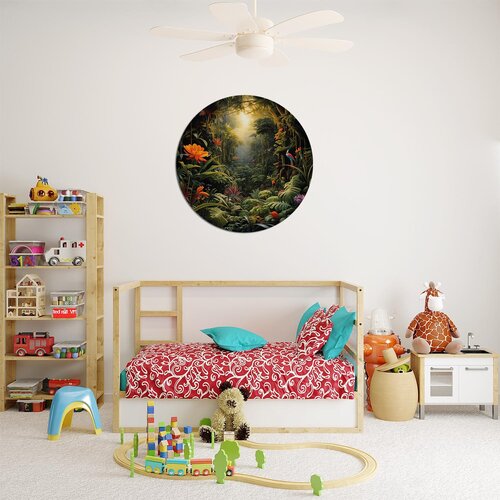 Muurcirkel Mooie jungle Muurcirkel Mooie jungle