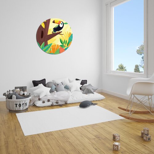 Muurcirkel tropische papegaai Muurcirkel tropische papegaai