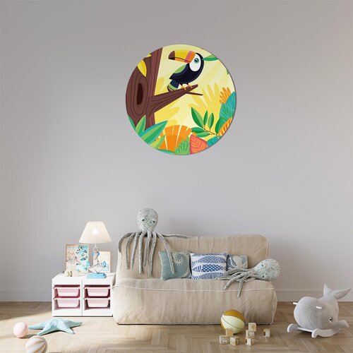 Muurcirkel tropische papegaai Muurcirkel tropische papegaai