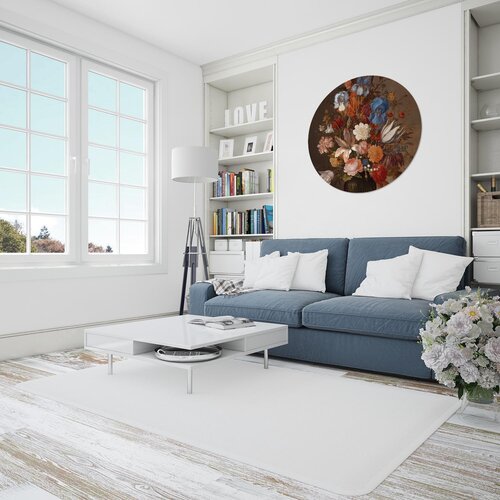 Muurcirkel Stilleven met bloemen Balthasar van der Ast Muurcirkel Stilleven met bloemen Balthasar van der Ast