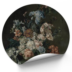 Muurcirkel Stilleven met bloemen Cornelia van der Mijn Muurcirkel Stilleven met bloemen Cornelia van der Mijn