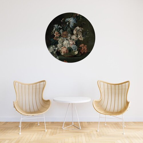 Muurcirkel Stilleven met bloemen Cornelia van der Mijn Muurcirkel Stilleven met bloemen Cornelia van der Mijn
