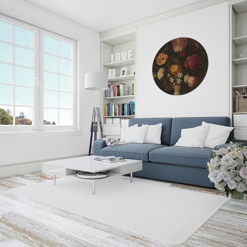 Muurcirkel Stilleven met bloemen in een Wan Li-vaas, Ambrosius Bosschaert Muurcirkel Stilleven met bloemen in een Wan Li-vaas, Ambrosius Bosschaert