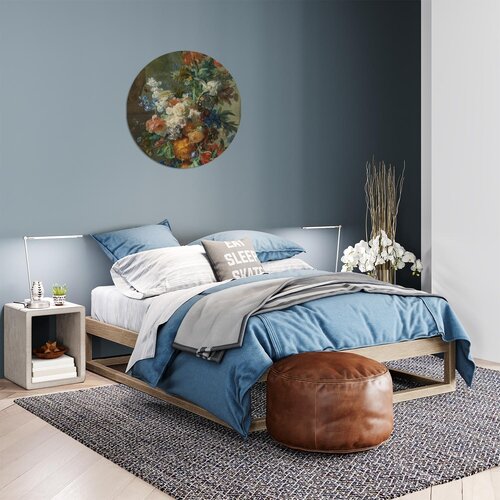 Muurcirkel Stilleven met bloemen, Jan van Huysum, Muurcirkel Stilleven met bloemen, Jan van Huysum,