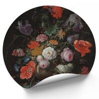 Muurcirkel bloemen
