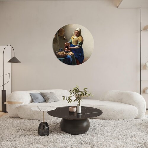 Muurcirkel Het melkmeisje Muurcirkel Het melkmeisje