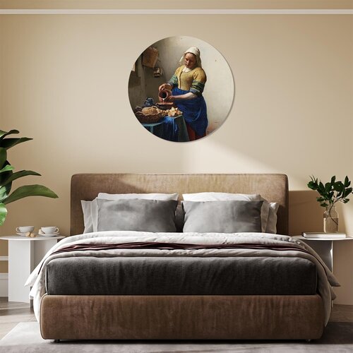 Muurcirkel Het melkmeisje Muurcirkel Het melkmeisje