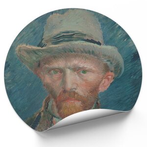 Muurcirkel Zelfportret Vincent van Gogh Muurcirkel Zelfportret Vincent van Gogh
