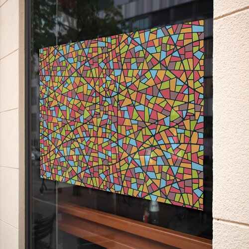 Statische raamfolie Glas in lood design 2 Statische raamfolie Glas in lood design 2