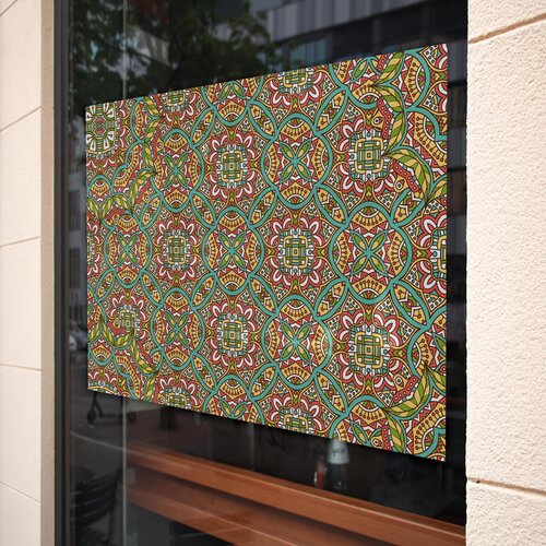 Statische raamfolie Glas in lood design 3 Statische raamfolie Glas in lood design 3