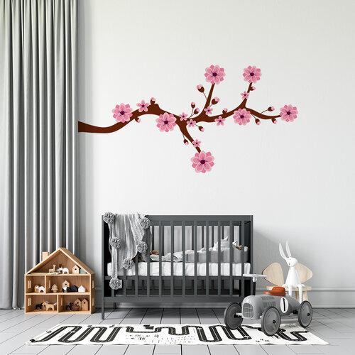 Muursticker Bloesem roze Muursticker Bloesem roze