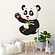 Muursticker pandabeer