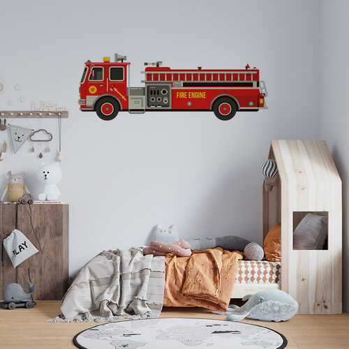 Muursticker brandweer Muursticker brandweer