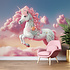 Behang Gelukkige unicorn Behang Gelukkige unicorn