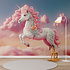 Behang Gelukkige unicorn Behang Gelukkige unicorn