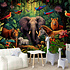 Behang Kleurrijke safari Behang Kleurrijke safari