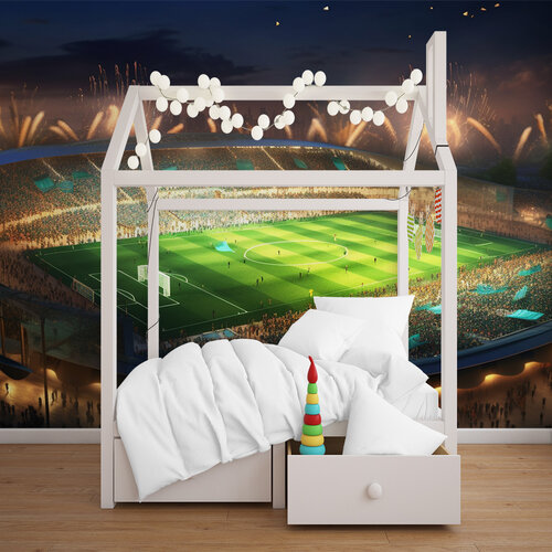 Behang Voetbalveld Behang Voetbalveld