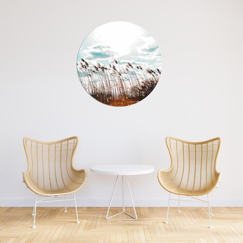 Natuurlijke Vinyl Muurcirkel - Breng de Buitenwereld naar Binnen Natuurlijke Vinyl Muurcirkel - Breng de Buitenwereld naar Binnen