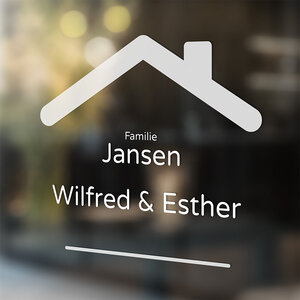 Familie naam sticker Familie naam sticker