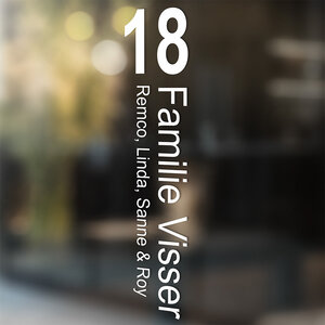 Huisnummer, familienaam & namen Huisnummer, familienaam & namen