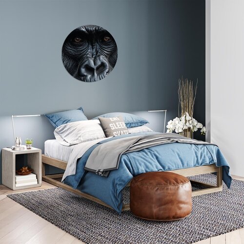 Muurcirkel gorilla close up Muurcirkel gorilla close up