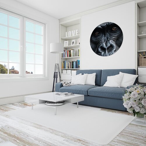 Muurcirkel gorilla close up Muurcirkel gorilla close up