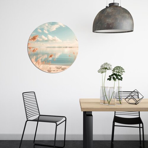 Muurcirkel Riet met een meer Muurcirkel Riet met een meer