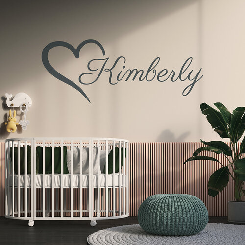 Naamsticker hartje Naamsticker hartje